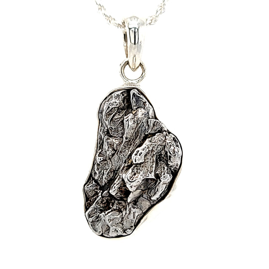 Campo Del Cielo Pendant! LARGE Meteorite Rock Necklace, Comet Iron Meteorite Stone Pendant!