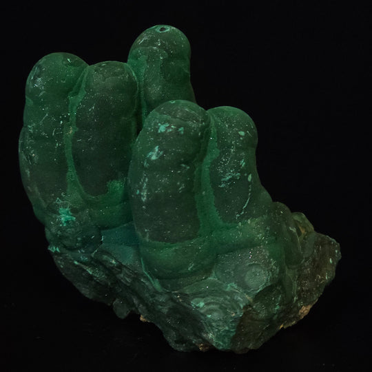 Malachite Stalactite Crystal Large 6 Lbs Green African Stone Shimmering Raw Stalagmite Mineral