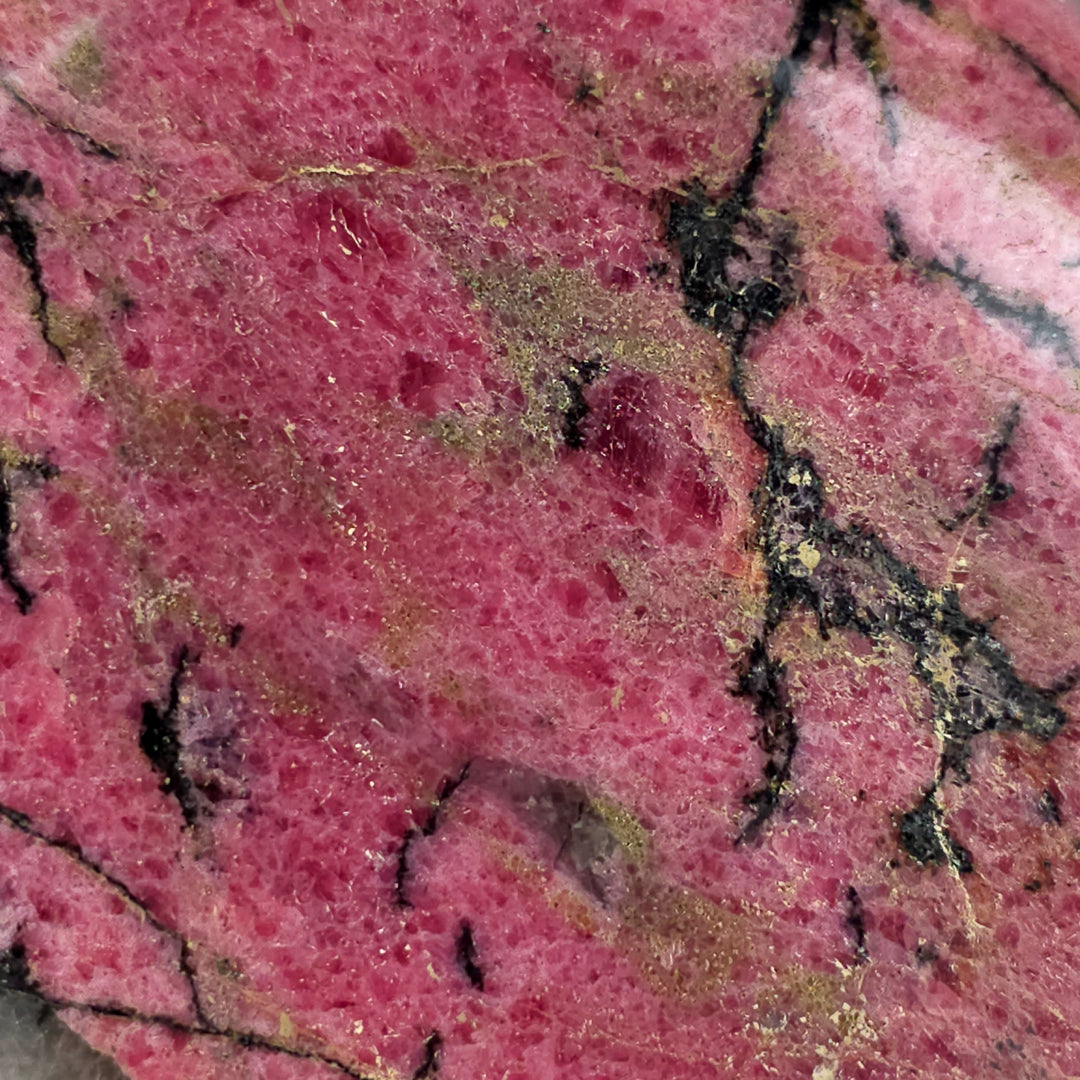 Rhodonite Mineral Specimen close up
