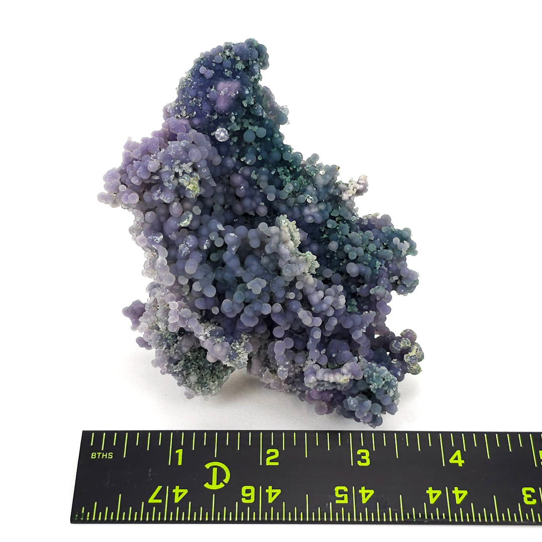 Grape Agate Cluster Blue Green Purple Chalcedony Natural Raw Botryoidal Crystal