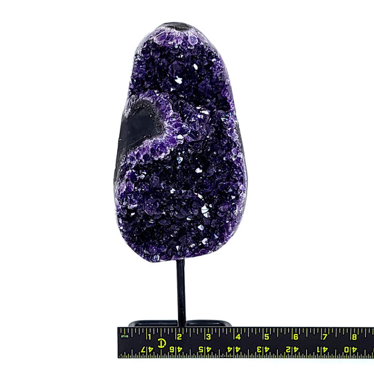 Amethyst Cluster Crystal Geode With Stand Large 7 Lbs Natural Deep Purple Amethyst Decor