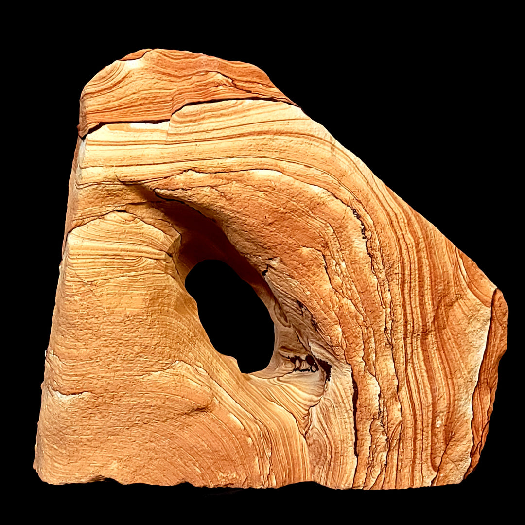 Sandstone Arch Extra Large 52 Lbs Home Decor Sculpture Natural Raw Navajo Sandstone & Hematite
