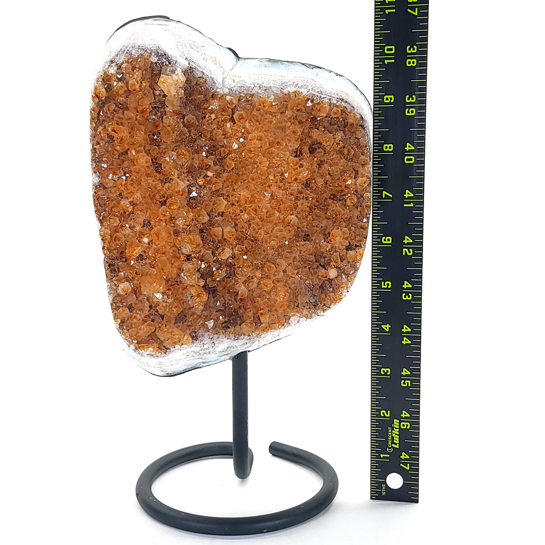 Citrine Crystal Cluster Geode 5 Lbs Extra Large Yellow Citrine Gift Decor With Stand