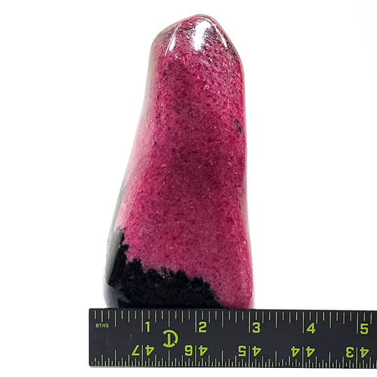 Rhodonite Freeform Crystal Tower AAA+ Quality Large 4.2 Lbs Black Pink Rhodonite Stone!