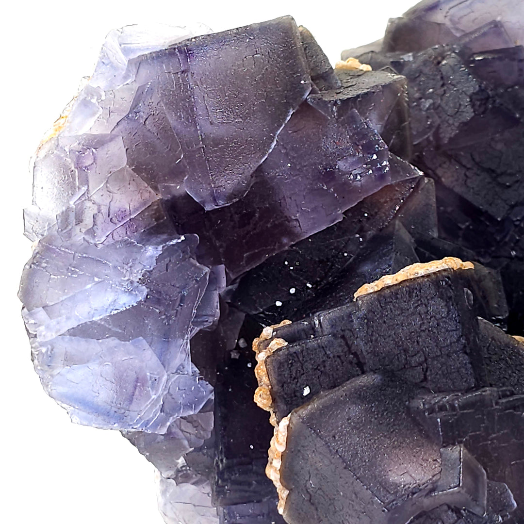 Cubic Fluorite Purple Specimen Extra Large 10 Lbs Rare Phantom Blue Fluorite Crystal
