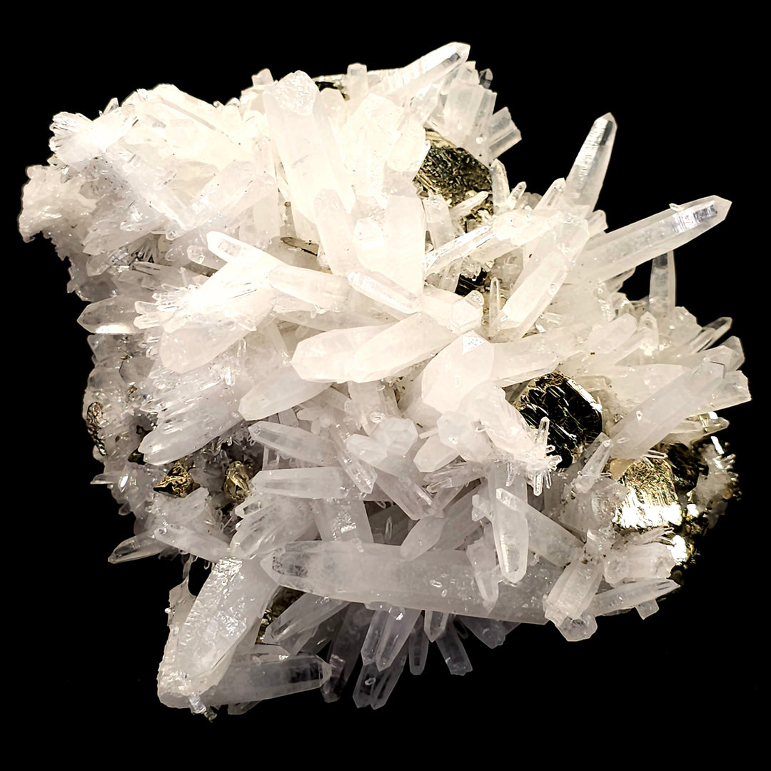 Pyrite & Quartz Extra Large 7 Lbs! Crystal Cluster Mineral Specimen, Huanzala Mine Peru
