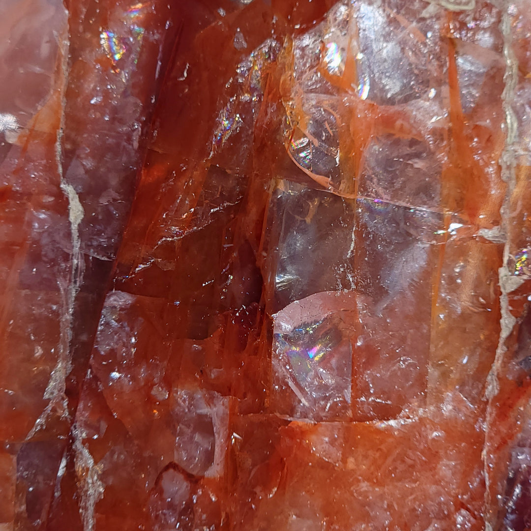 Fire Quartz Heart Crystal, Large 5.5” AAA+ Quality, Gemmy Red Hematoid Quartz Crystal Heart!