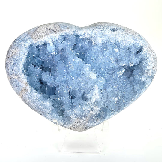 Large Celestite Heart