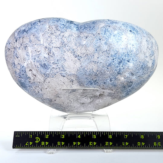 Celestite Crystal Cluster Heart Geode Extra Large 13 lbs Heavenly Blue Celestine Stone