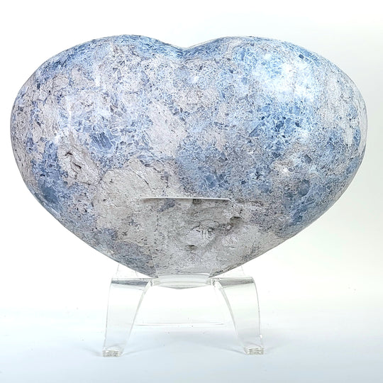 Celestite Crystal Cluster Heart Geode Extra Large 13 lbs Heavenly Blue Celestine Stone