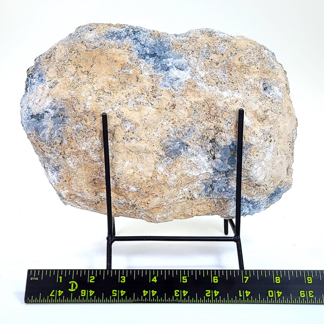 Celestine Geode Extra Large 17 Lbs Blue Celestite Crystal Cluster Raw Stone