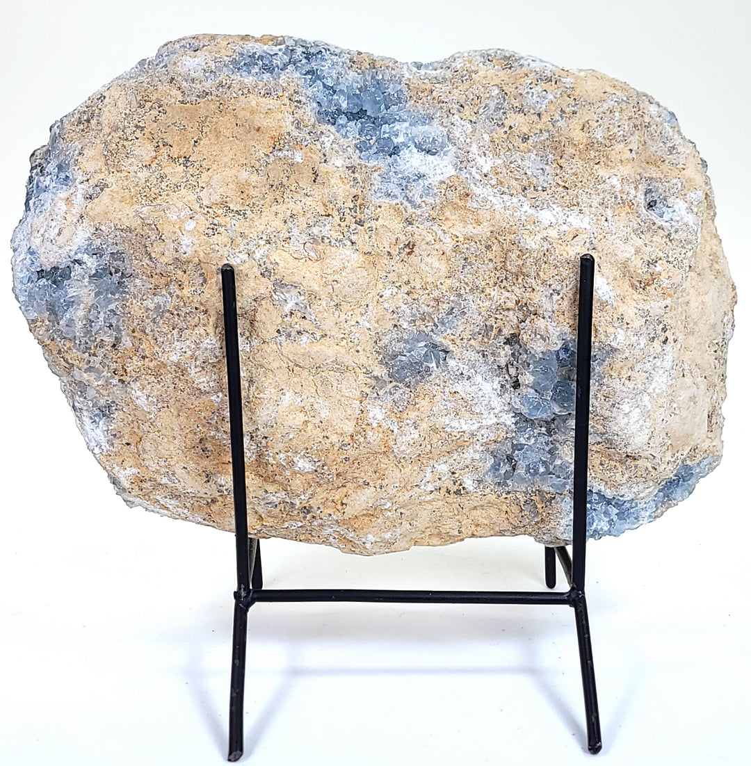 Celestine Geode Extra Large 17 Lbs Blue Celestite Crystal Cluster Raw Stone