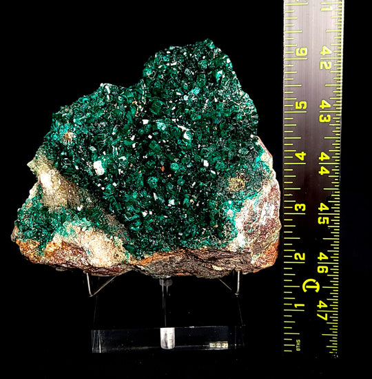 Dioptase Quartz Large 3 Lb Mineral Specimen Emerald Green Crystal Cluster Stone