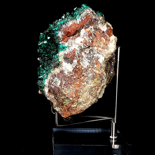 Dioptase Quartz Large 3 Lb Mineral Specimen Emerald Green Crystal Cluster Stone