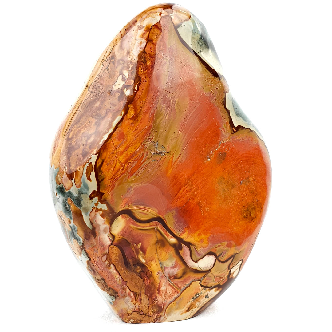 Polychrome Jasper Large 22 Lbs! Polished Red Rainbow Desert Jasper Garden Stone!