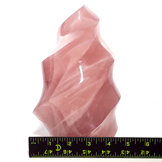 Rose Quartz Flame Large 7.8 Lb Crystal AAA+ Quality Pink Tower Love Stone!