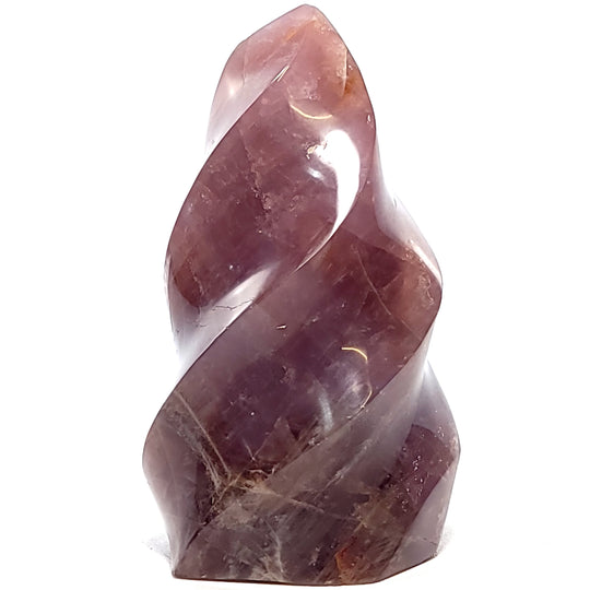 Rose Quartz Crystal Flame Large 4 Lbs Purple Blue Lavender Spiral Polished Gemstone