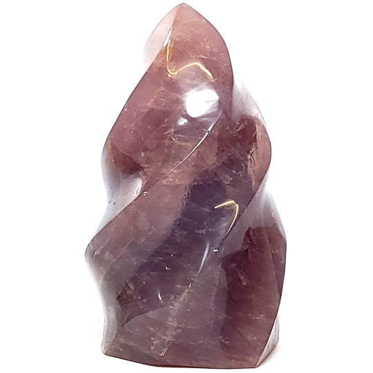 Rose Quartz Crystal Flame Large 4 Lbs Purple Blue Lavender Spiral Polished Gemstone