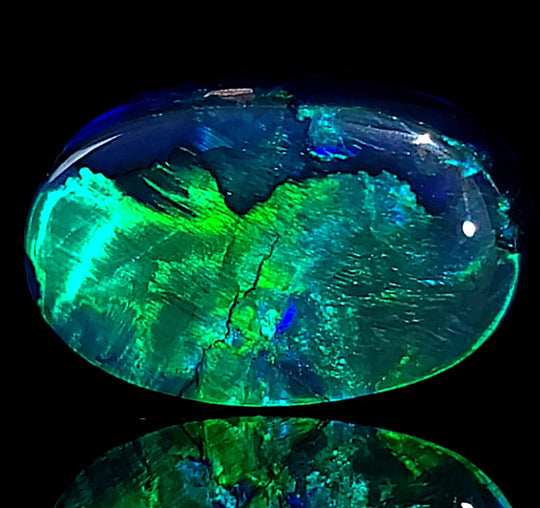 Lightning Ridge Black Opal SET! Large 29cts Natural Blue Green Australian Black Opal Pair!