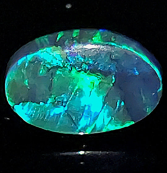 Lightning Ridge Black Opal SET! Large 29cts Natural Blue Green Australian Black Opal Pair!