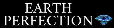 Earth Perfection Logo with Blue Diamond