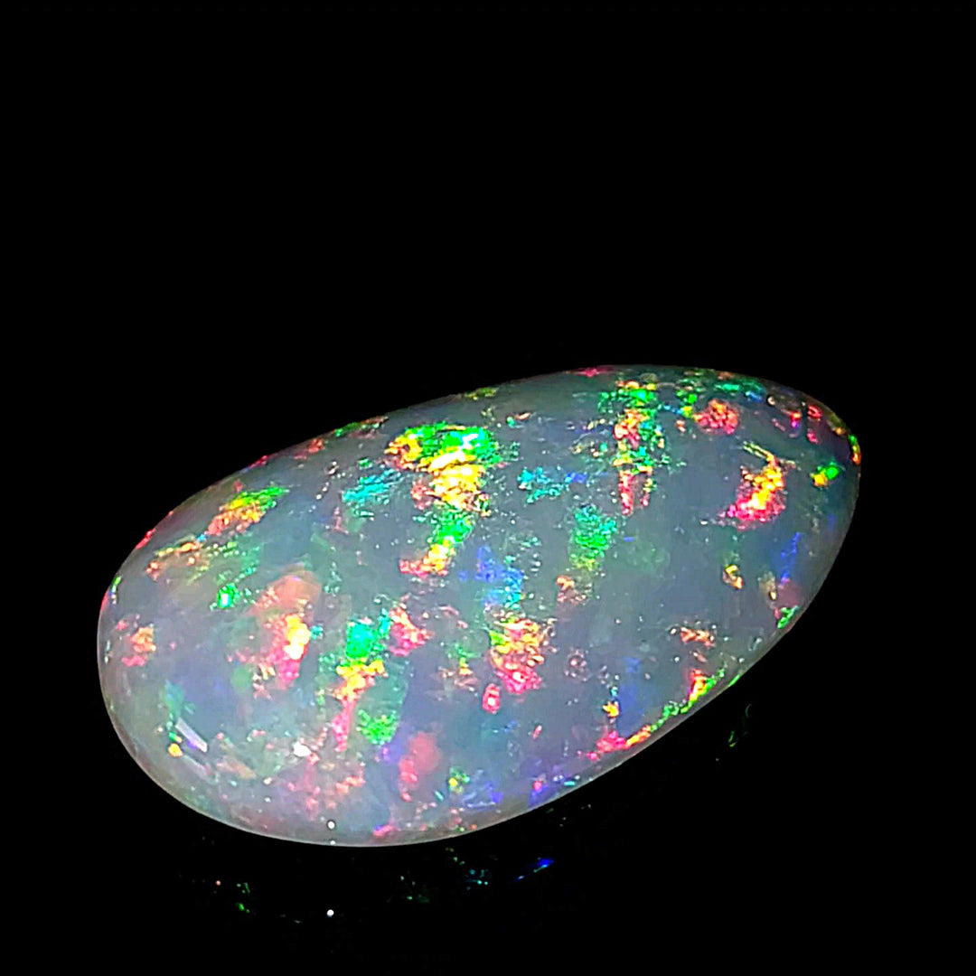 Ethiopian Welo Opal Large 22 Cts! Natural Crystal Rainbow Pear Shaped Opal Gemstone!