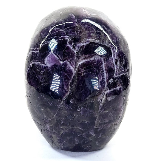 Amethyst Crystal Skull Large 8 Lbs! Dream Chevron Purple Amethyst, Big Realistic Skull Crystal! - Earth Perfection