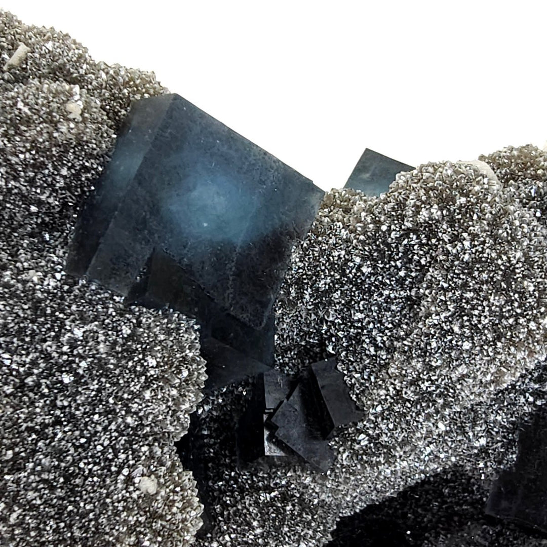 Blue Fluorite Smoky Quartz RARE 5 Lb Large Mineral Specimen Fuijan - Earth Perfection