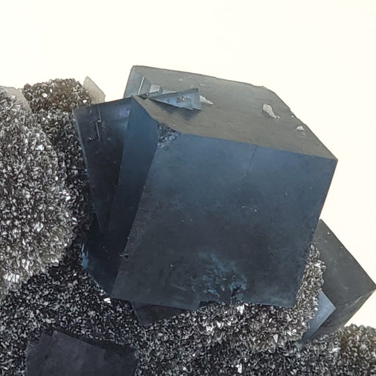 Blue Fluorite Smoky Quartz RARE 5 Lb Large Mineral Specimen Fuijan - Earth Perfection
