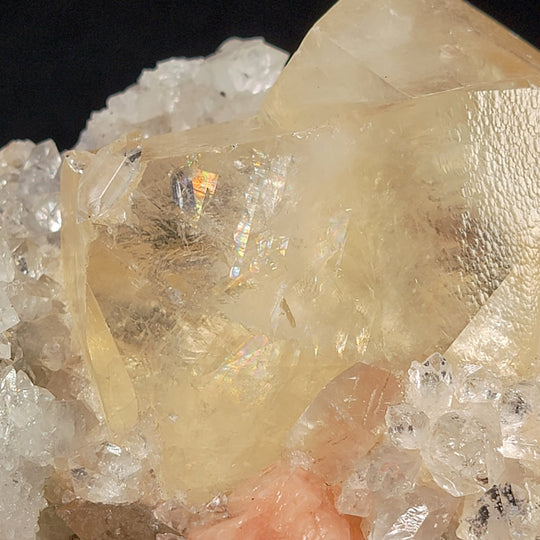 Calcite, Stilbite & Apophyllite Crystal, Large 5Lb Geode, Rare Mineral Specimen - Earth Perfection