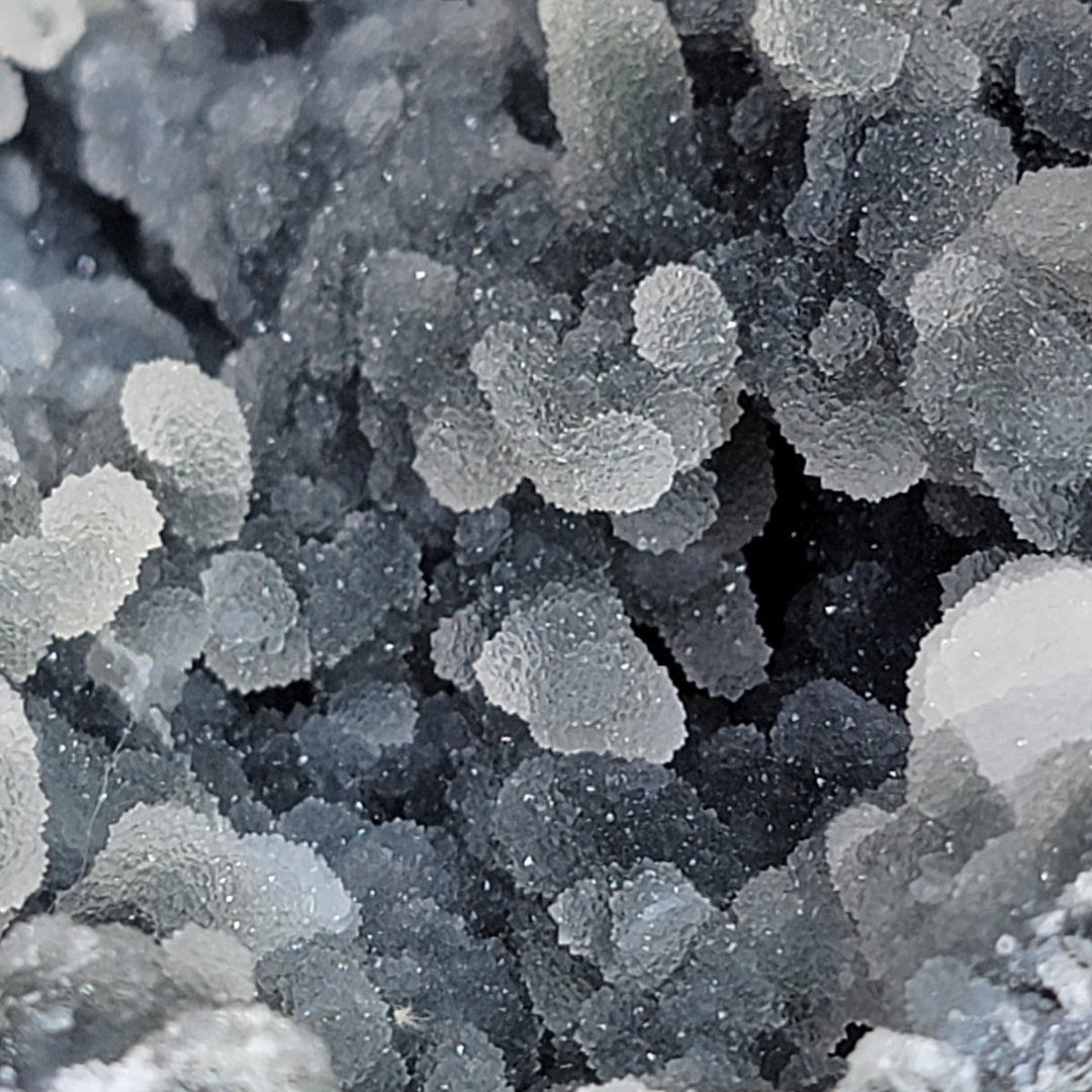 Clear Calcite Blue Chalcedony & Quartz Crystal Stalactites Large Mineral Specimen Matrix - Earth Perfection