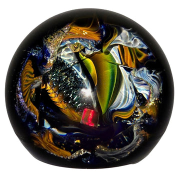 Cosmic Vortex Sphere, Galaxy Opal Crystal Ball, Hand-Blown Glass Home Decor