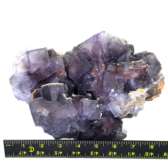 Cubic Fluorite Purple Specimen Extra Large 10 Lbs Rare Phantom Blue Fluorite Crystal - Earth Perfection