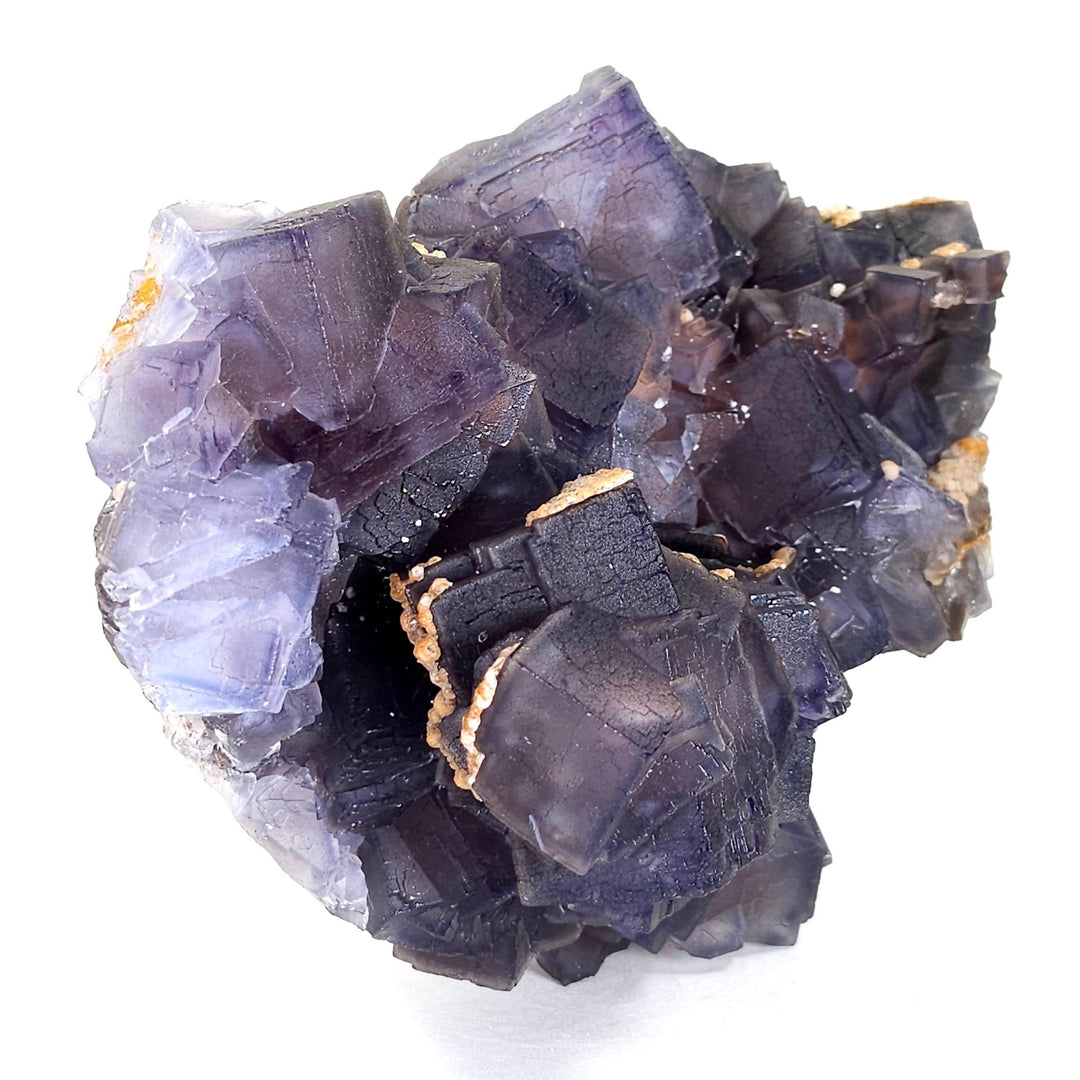 Cubic Fluorite Purple Specimen Extra Large 10 Lbs Rare Phantom Blue Fluorite Crystal - Earth Perfection
