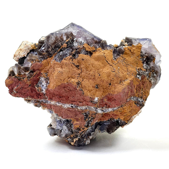 Cubic Fluorite Purple Specimen Extra Large 10 Lbs Rare Phantom Blue Fluorite Crystal - Earth Perfection