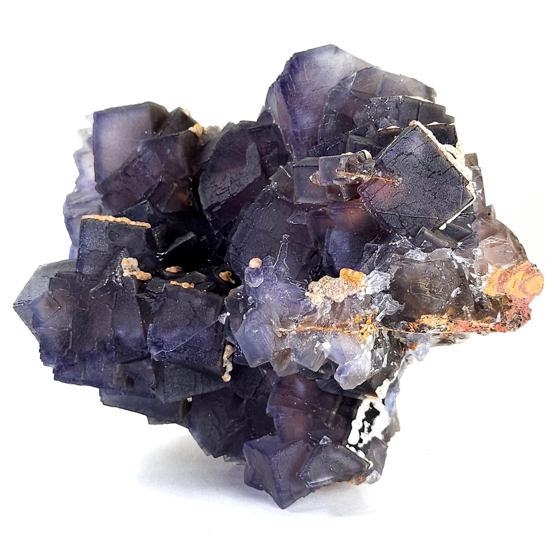 Cubic Fluorite Purple Specimen Extra Large 10 Lbs Rare Phantom Blue Fluorite Crystal - Earth Perfection