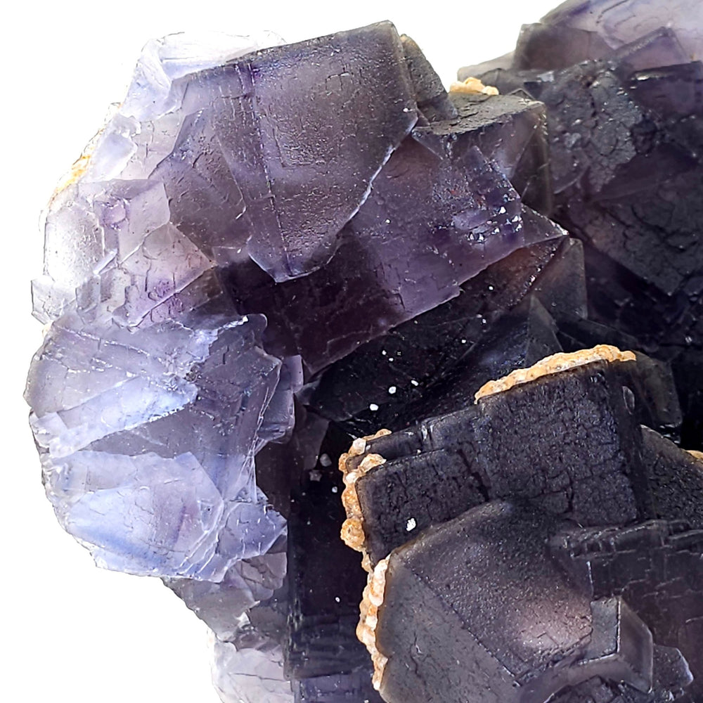 Cubic Fluorite Purple Specimen Extra Large 10 Lbs Rare Phantom Blue Fluorite Crystal - Earth Perfection