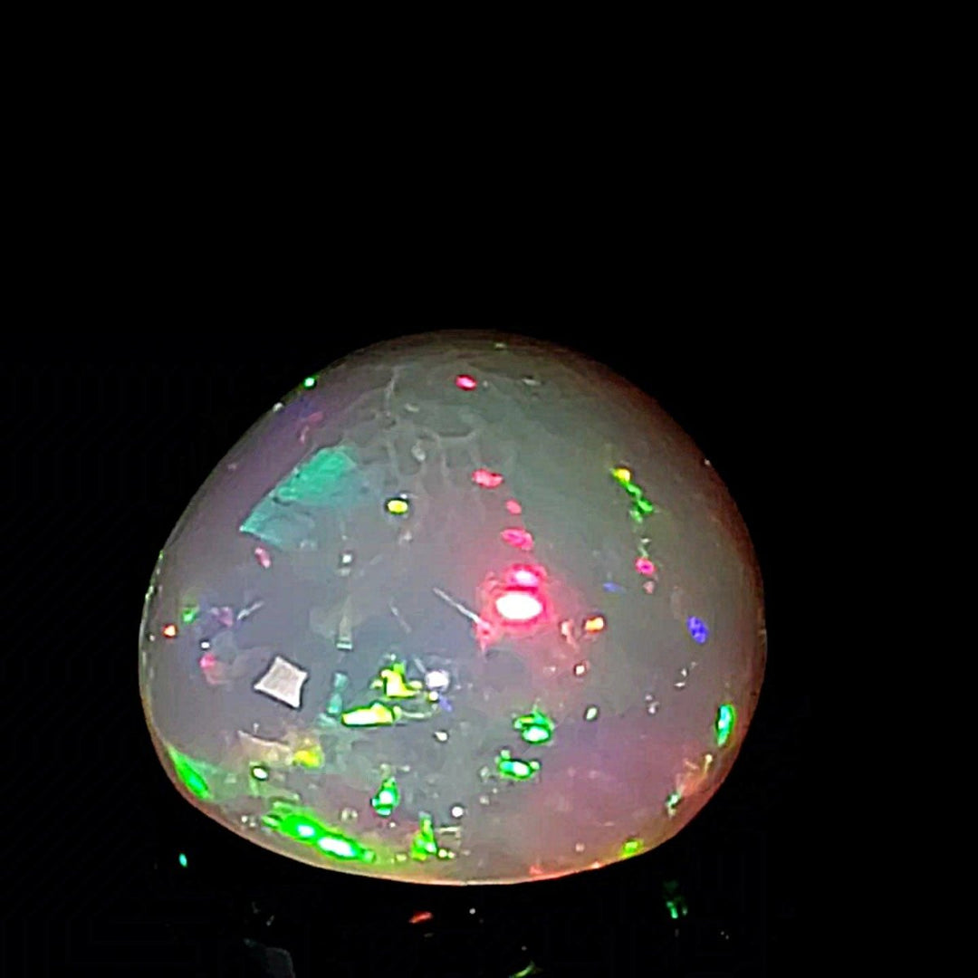 Ethiopian Welo Opal Extra Large 42 Cts! Natural Crystal Rainbow Pear Cabochon Opal! - Earth Perfection