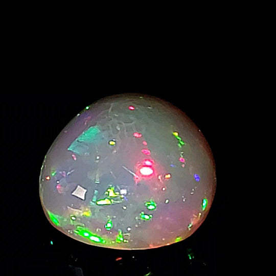 Ethiopian Welo Opal Extra Large 42 Cts! Natural Crystal Rainbow Pear Cabochon Opal! - Earth Perfection