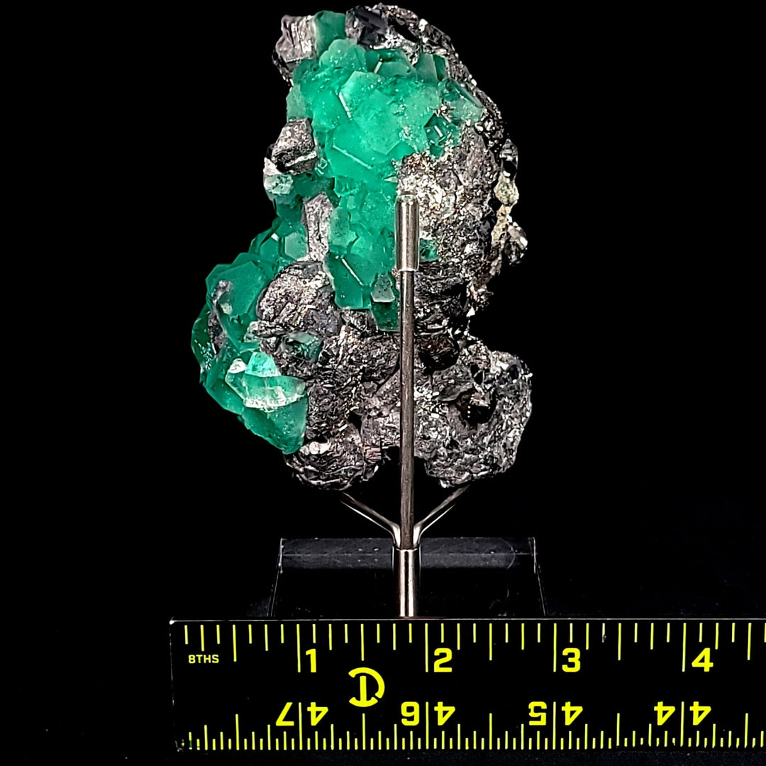 Fluorite Pyrite Sphalerite Galena Mineral Specimen Large 4 in Octahedral Crystal Stone - Earth Perfection