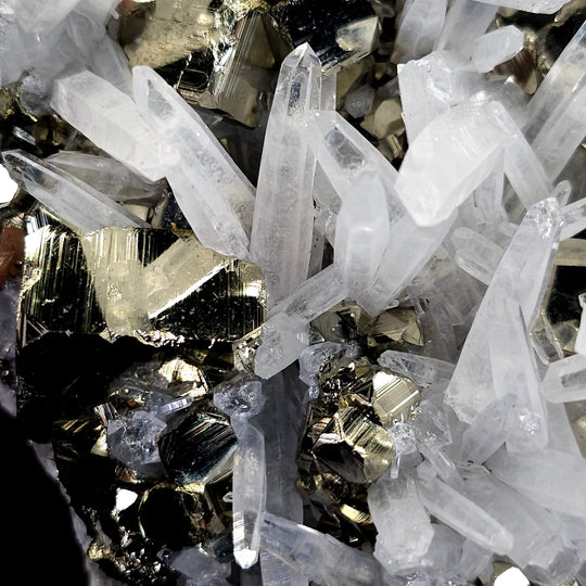 Golden Pyrite & Quartz Freeform Crystal! Large 11 Lbs Standing Mineral Specimen, Huanzala Mine Peru - Earth Perfection