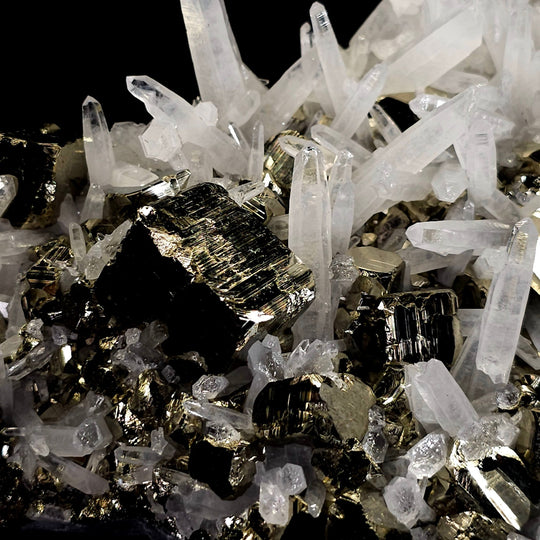 Golden Pyrite & Quartz Freeform Crystal! Large 11 Lbs Standing Mineral Specimen, Huanzala Mine Peru - Earth Perfection