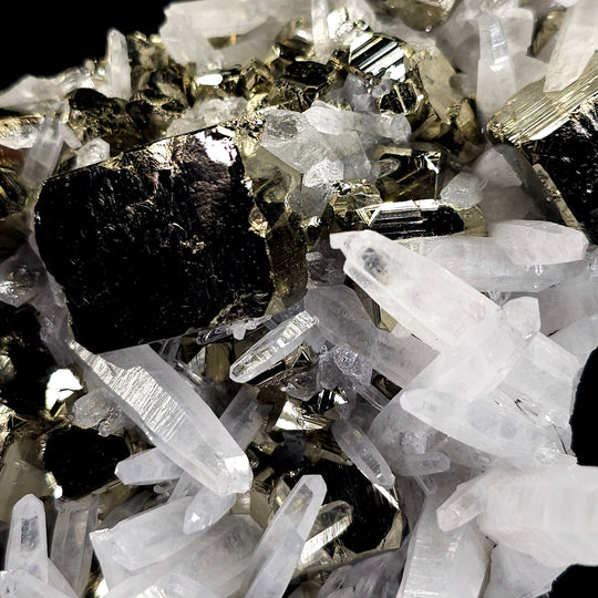 Golden Pyrite & Quartz Freeform Crystal! Large 11 Lbs Standing Mineral Specimen, Huanzala Mine Peru - Earth Perfection