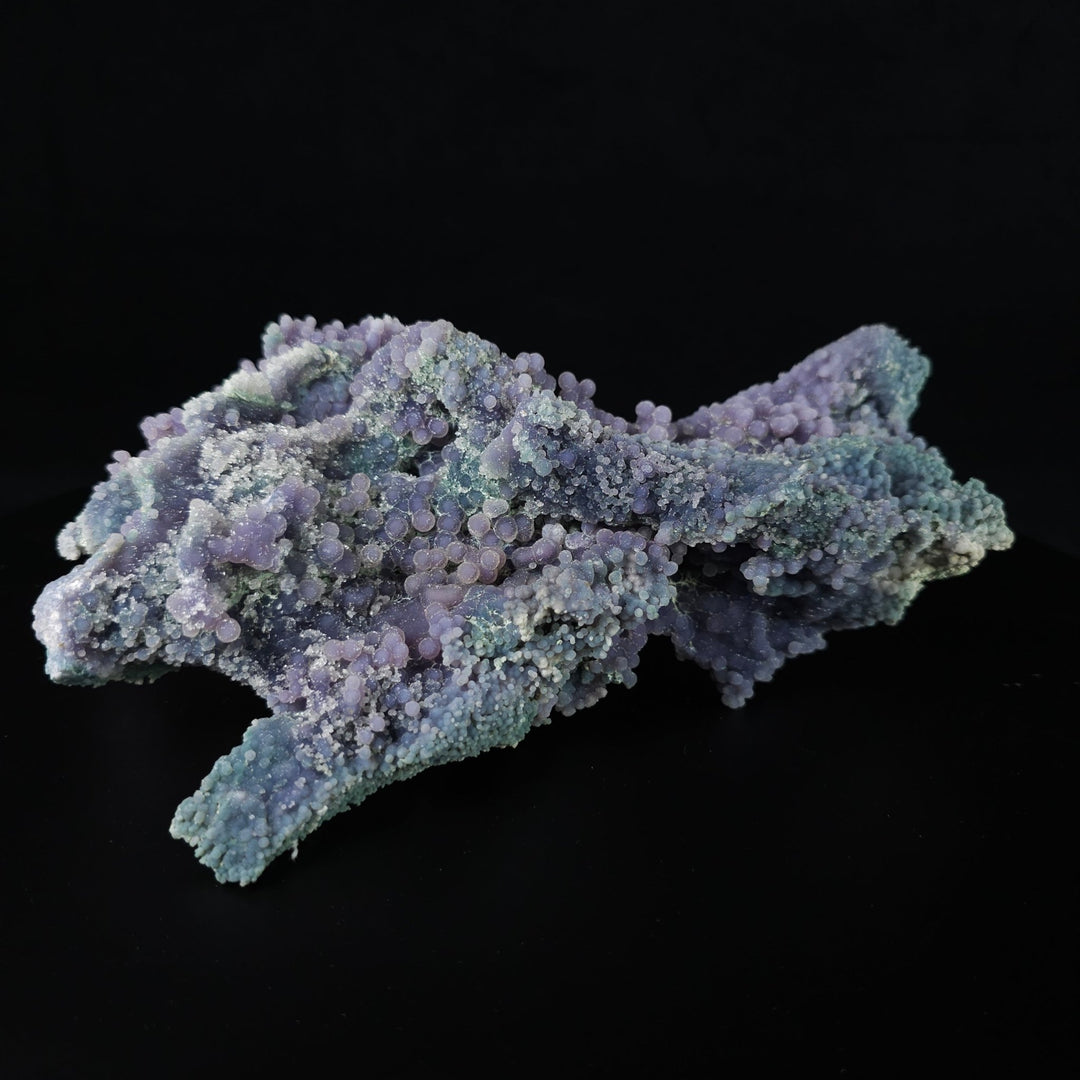 Grape Agate Crystal Cluster 3.9 Lbs Raw Purple Botryoidal Chalcedony Mineral - Earth Perfection