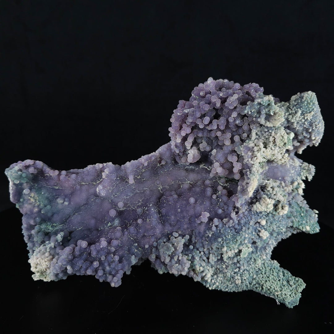 Grape Agate Crystal Cluster 3.9 Lbs Raw Purple Botryoidal Chalcedony Mineral - Earth Perfection
