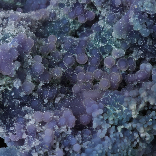 Grape Agate Crystal Cluster 3.9 Lbs Raw Purple Botryoidal Chalcedony Mineral - Earth Perfection