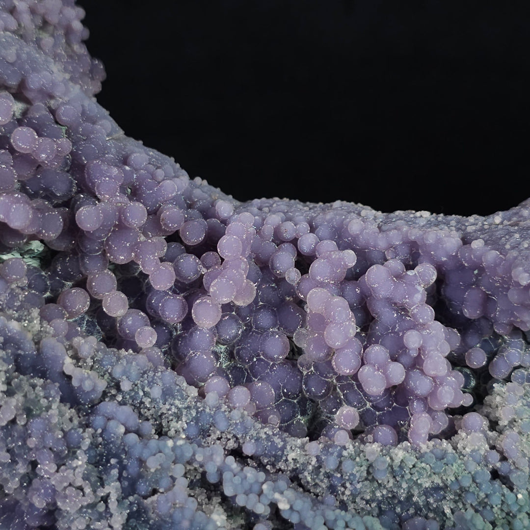 Grape Agate Crystal Cluster 3.9 Lbs Raw Purple Botryoidal Chalcedony Mineral - Earth Perfection