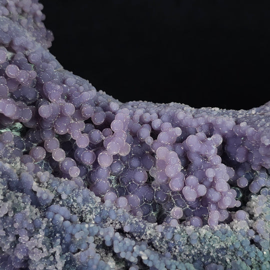 Grape Agate Crystal Cluster 3.9 Lbs Raw Purple Botryoidal Chalcedony Mineral - Earth Perfection