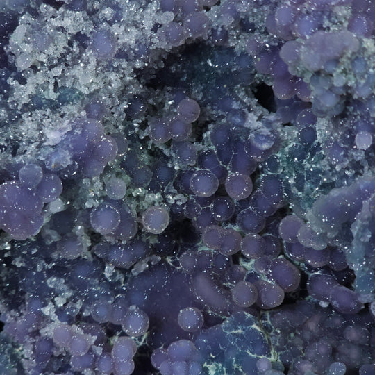 Grape Agate Crystal Cluster 3.9 Lbs Raw Purple Botryoidal Chalcedony Mineral - Earth Perfection