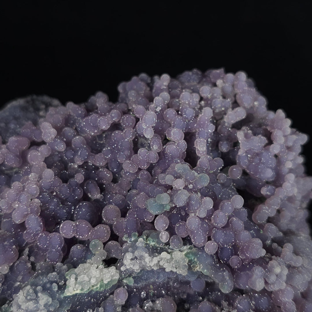 Grape Agate Crystal Cluster 3.9 Lbs Raw Purple Botryoidal Chalcedony Mineral - Earth Perfection